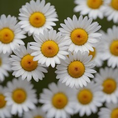 Obraz premium daisies on white background