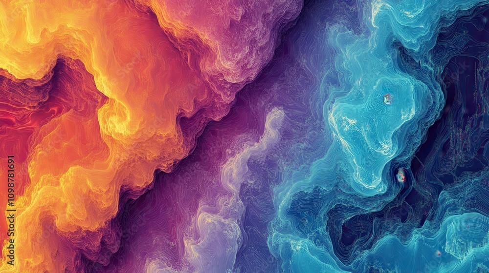 Aufkleber this wallpaper was created with generative ai tools to visualize abstract analysis.