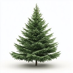 Obraz premium 3d rendered christmas tree isolated on white background 