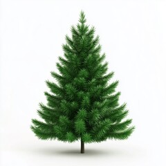Obraz premium 3d rendered christmas tree isolated on white background 