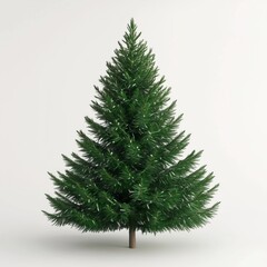 Fototapeta premium 3d rendered christmas tree isolated on white background 