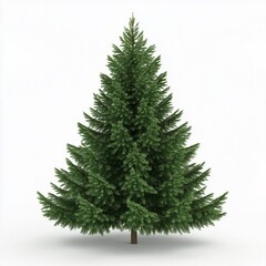 Fototapeta premium 3d rendered christmas tree isolated on white background 