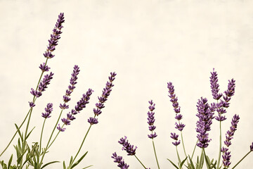 Obraz premium lavender flowers in a field