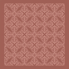 Fototapeta premium Damask seamless pattern. floral decoration ornament, Vintage style 