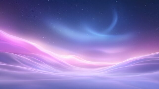 A beautiful, serene, and peaceful scene of a snowy landscape with a blue sky - Powered by Adobe