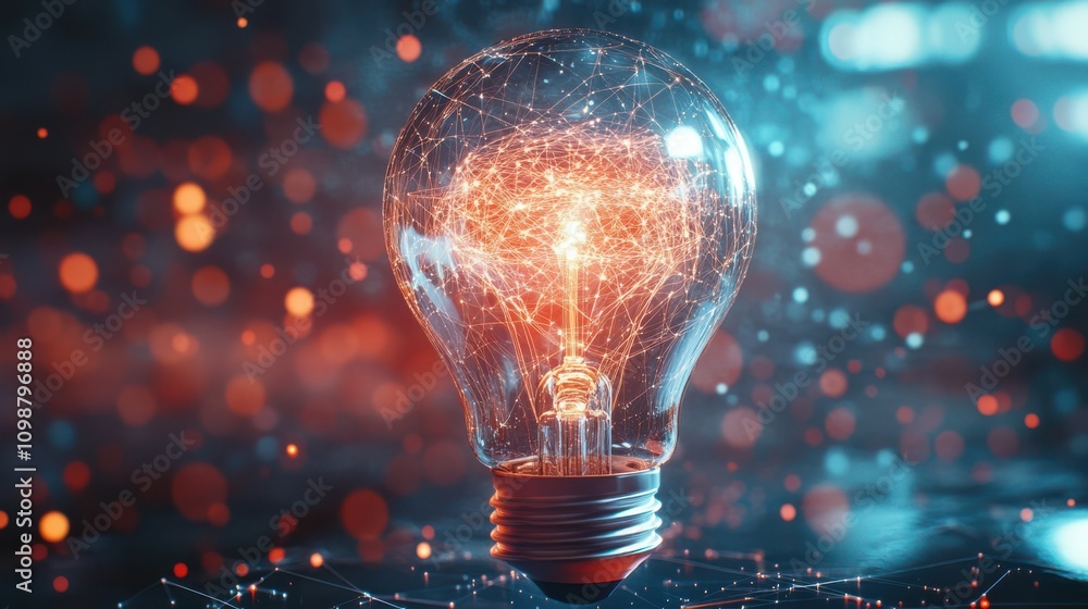 Aufkleber innovation and digital transformation in business. internet and network concept. technology backgrou