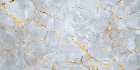 Fototapeta premium This elegant marble texture features a light gray base with striking golden veins, ideal for interior design projects, backgrounds, and luxury branding, It enhances visual appeal and sophistication,