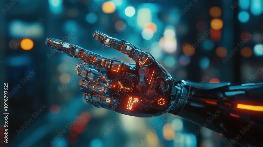 Poster the idea of a futuristic sci-fi ai cyber supercomputer. future technology cyberspace. a humanoid cyb