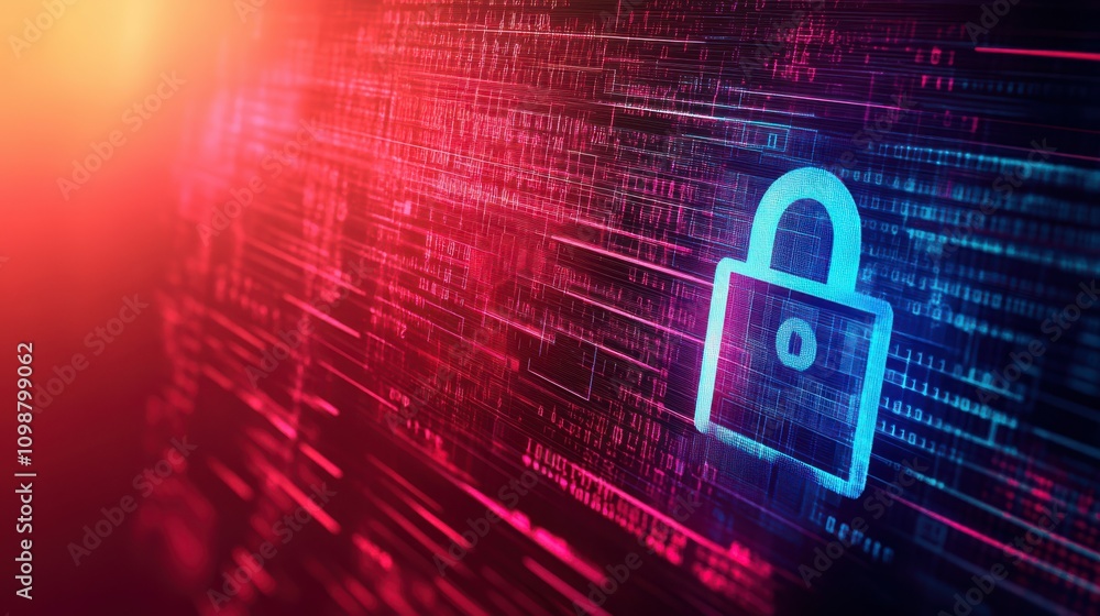 Aufkleber internet security and data protection background with copyspace, cybersecurity