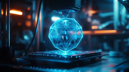3D Printing of Futuristic Geometric Object