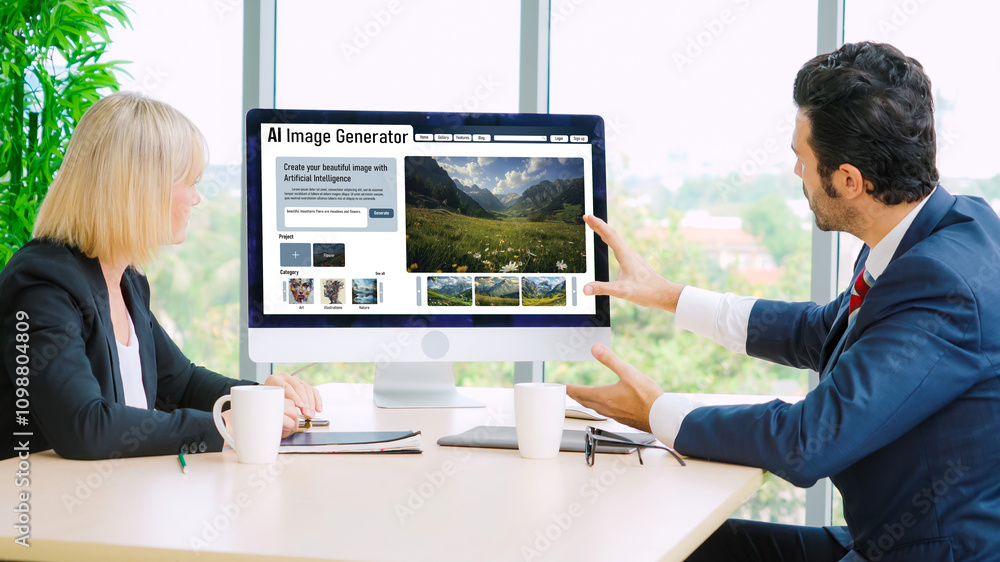 Poster ai image generator software provide picture to graphic designer and users by text prompt snugly with