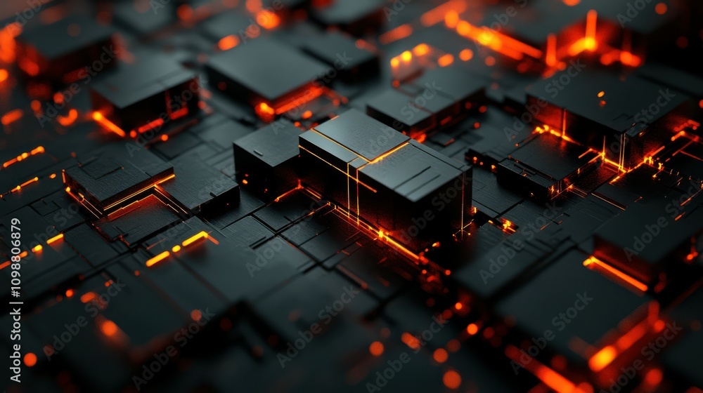 Aufkleber modern digital abstract 3d background. can be used in the description of network abilities, technolo