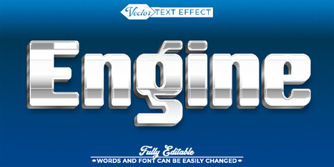 Rusted Engiine Vector Editable Text Effect Template