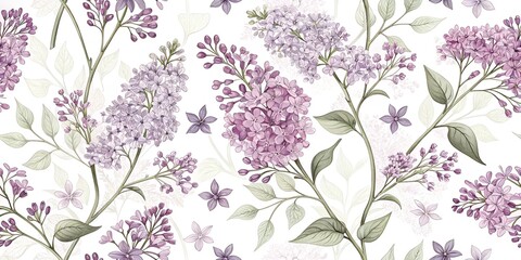 seamless pattern with flowers