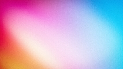 Fototapeta premium A vivid 4K abstract gradient with a grainy texture, blending dynamic shades of pink, red, blue, orange, and white, perfect for banners and wallpapers