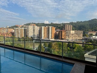 view of the city from the river
