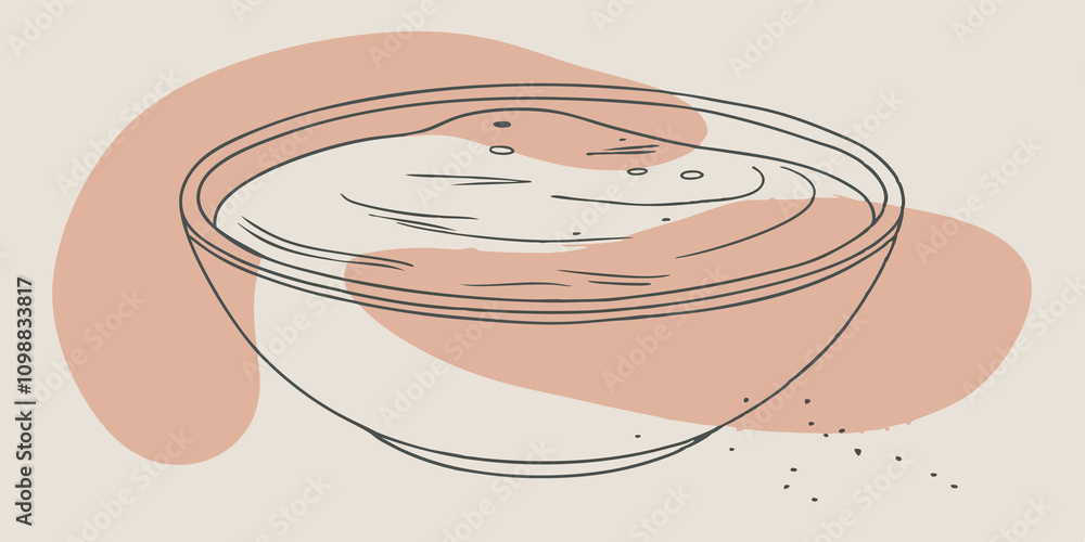 Poster baking bowl a large mixing bowl made from polished wood filled with a rich batter while tered ingred
