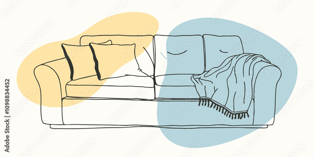 Aufkleber enveloping a spacious sofa a mixture of feathersoft pillows adds comfort while a lightweight airy th