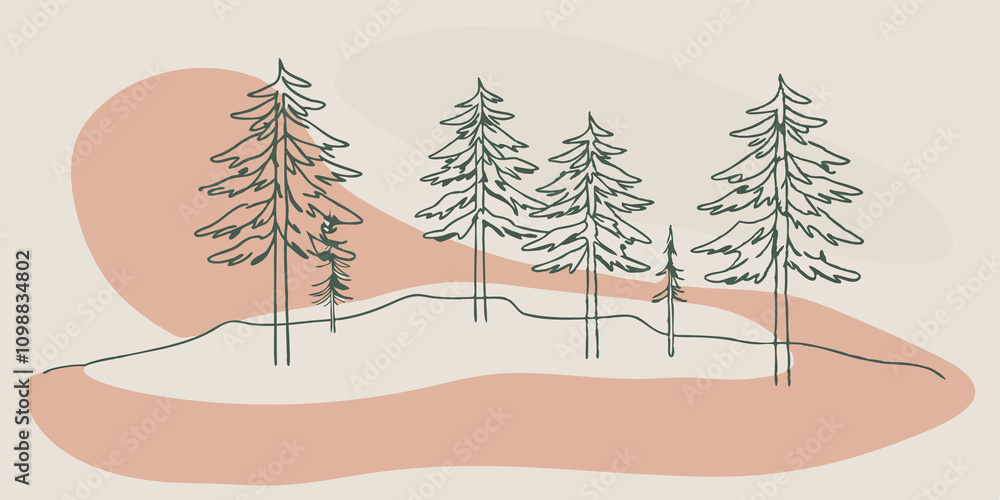 Aufkleber in a quiet glade layers of frosted moss underfoot crunch lightly with each step while a gentle breez
