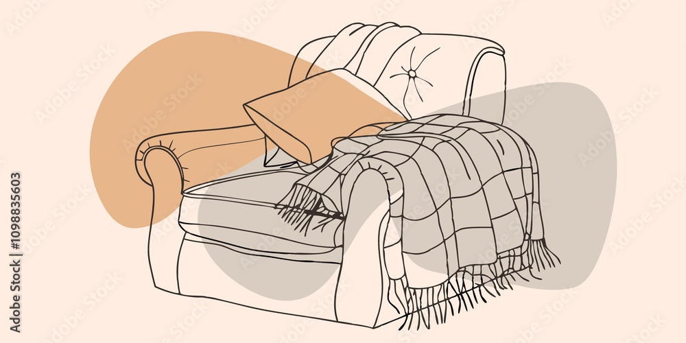 Poster settle into a plush armchair with soft blankets wrapped around creating a haven for the evenings pea
