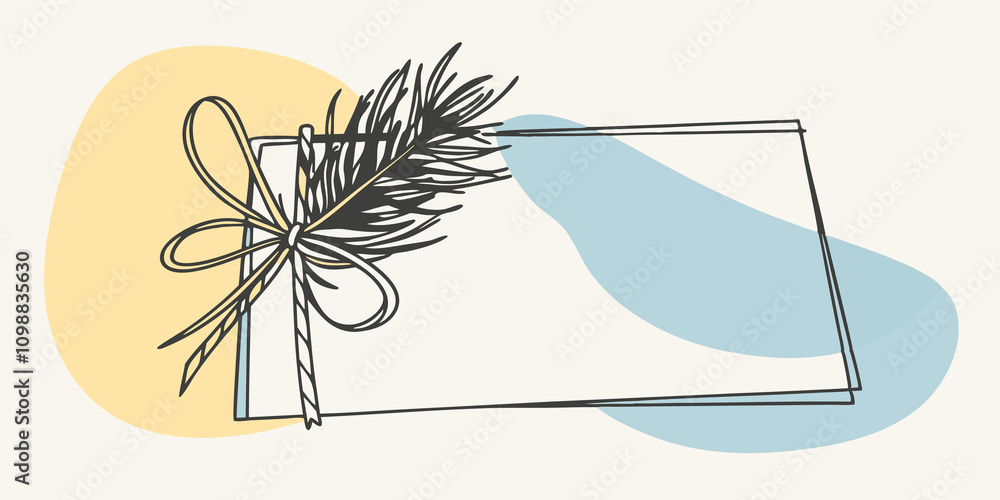 Poster simple elegance a minimalistic approach where plain white paper serves as the canvas accented by a s