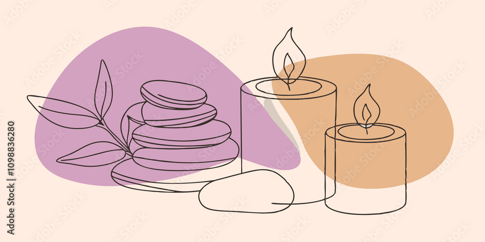Poster the surrounding environment is serene with dim lighting and the gentle flicker of candles casting a 