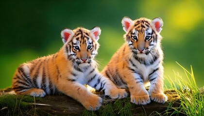 Obraz premium bengal tiger cubs 