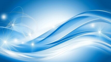 Fototapeta premium Futuristic Blue Water Wave Vector Design Illustration