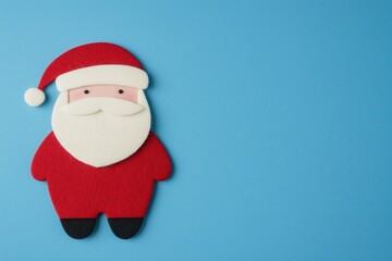 Paisagem de natal em miniatura com Papai Noel, renas e pinheiros cobertos de neve, estilo l&uacute;dico e colorido, criado por IA generativa.