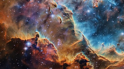 Fototapeta premium Wonders_landscape_of_outer_space