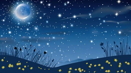 Fototapeta premium _stars_in_space_or_night_sky