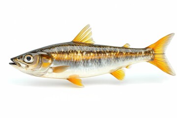 Naklejka premium stunning sardine fish isolated at white background