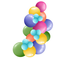 Corner of Decorative Balloon Arrangement