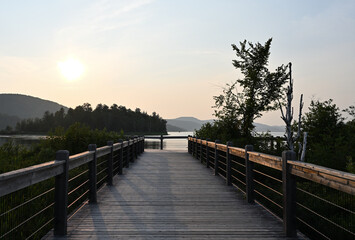 Fototapeta premium to the lake in Mont Tremblant, Quebec, Canada