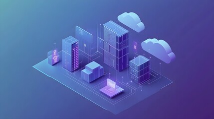 hybrid cloud integration architecture in data center seamless onpremises and cloud infrastructure ai visualization