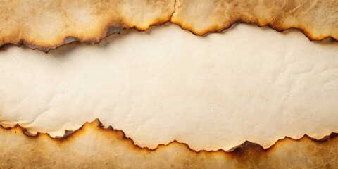 Fototapeta premium Burnt edge paper on background, burnt, edge, paper,background, vintage, texture, old, destroyed, distressed, rustic, grunge