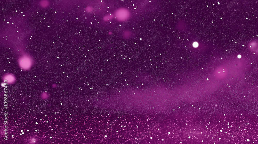 Poster purple glitter abstract background with bokeh effect creating a magical atmosphere