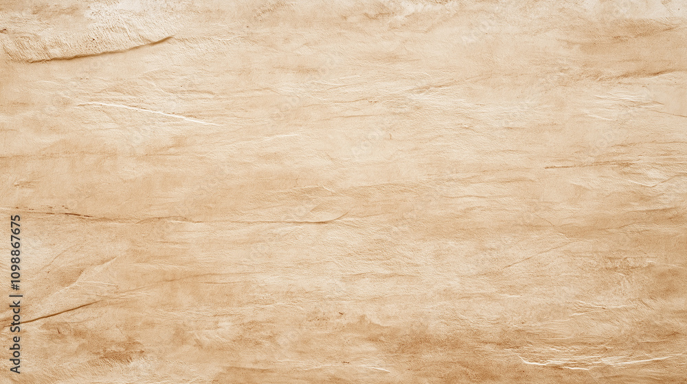 Poster beige textured background showing subtle horizontal lines and variations in tone