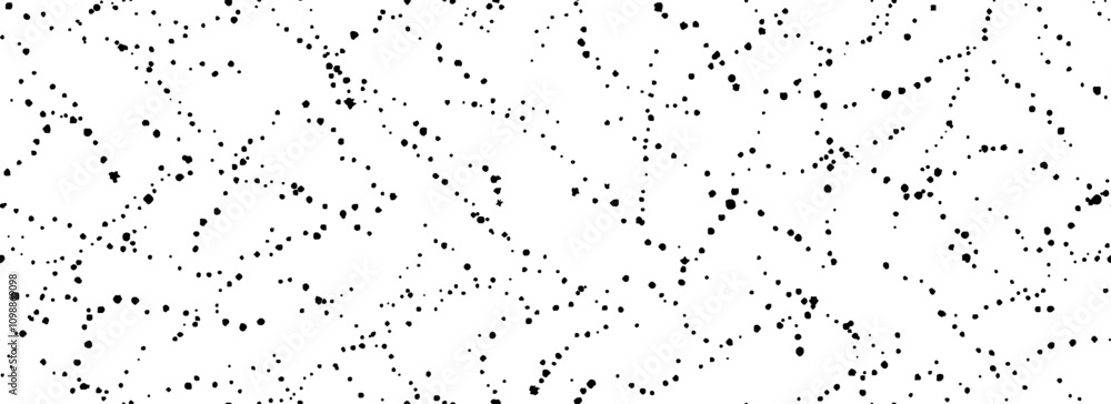 Poster splashed dots seamless texture. distress sprinkled paint drop background. black grain grunge speckle