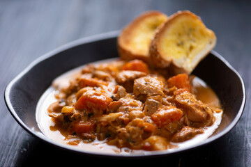 Fototapeta premium traditional chicken stew comfort food