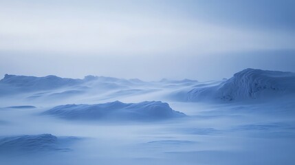 Snowy Landscape with a Whirlwind