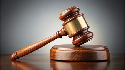 Obraz premium Judge gavel isolated on background, judge, gavel, court, law, justice, legal, hammer, symbol, authority, decision, sound, power