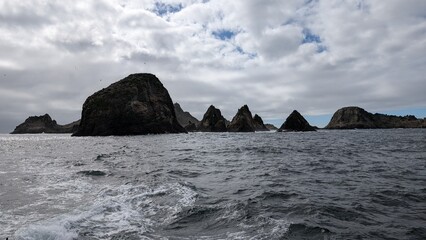 Archipelago of Rugged Coastal Rocks