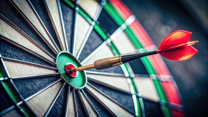 Close up of a target dart, dart, close up, bullseye, game, sport, accuracy, competition, goal, aim, success