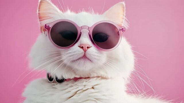 Stylish Cat in Sunglasses