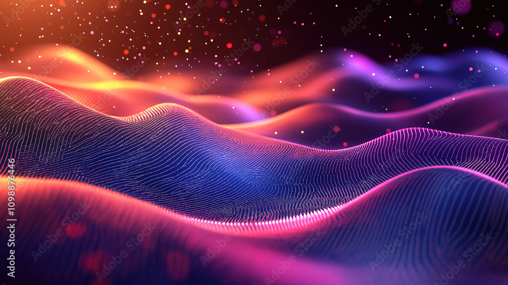 Poster modern abstract technology background with digital connections and futuristic design features