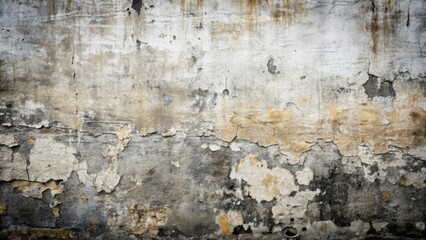 Obraz premium Monochrome gritty paint texture resembling weathered urban walls , grunge, distressed, abstract, concrete, rough, grungy
