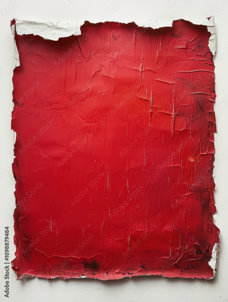 Aufkleber red paint flaking abstract background texture