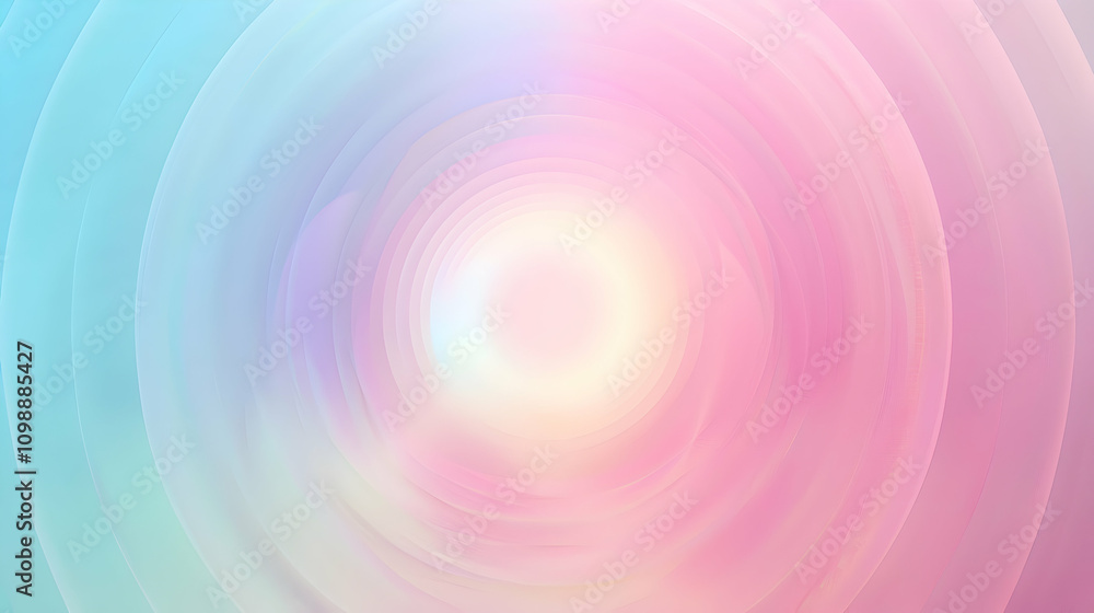 Aufkleber a soft gradient swirl of pastel colors creating an ethereal, calming effect.