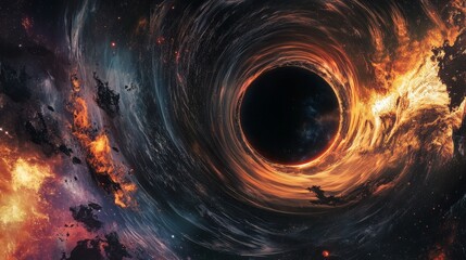 A digital montage of iconic black hole scenes from various movies, TV shows, and video games